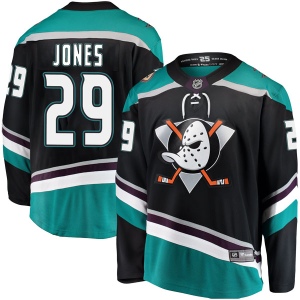 Men's David Jones Anaheim Ducks Breakaway Alternate Jersey - Black