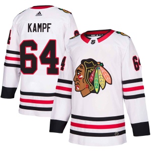 Men's David Kampf Chicago Blackhawks Authentic Away Jersey - White