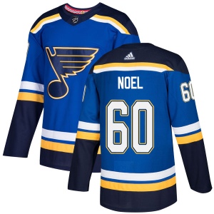 Men's David Noel St. Louis Blues Authentic Home Jersey - Blue