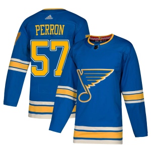 Men's David Perron St. Louis Blues Authentic Alternate Jersey - Blue