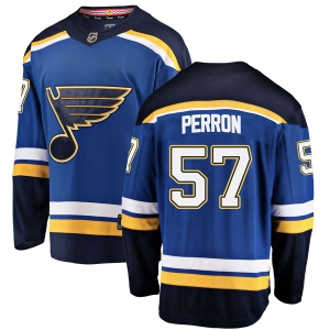 Men's David Perron St. Louis Blues Breakaway Home Jersey - Blue