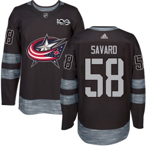 Men's David Savard Columbus Blue Jackets Authentic 1917-2017 100th Anniversary Jersey - Black