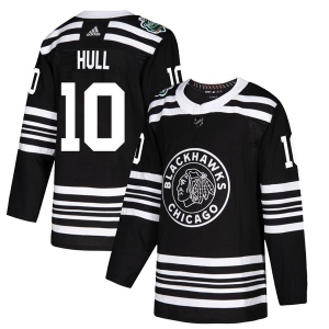 Men's Dennis Hull Chicago Blackhawks Authentic 2019 Winter Classic Jersey - Black