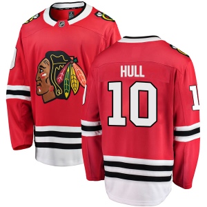 Men's Dennis Hull Chicago Blackhawks Breakaway Home Jersey - Red