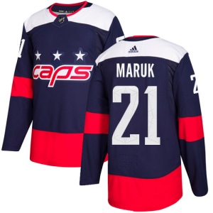 Men's Dennis Maruk Washington Capitals Authentic 2018 Stadium Series Jersey - Navy Blue