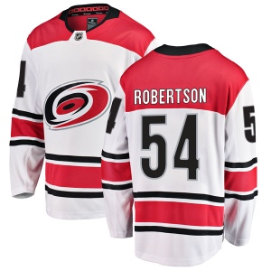 Men's Dennis Robertson Carolina Hurricanes Breakaway Away Jersey - White