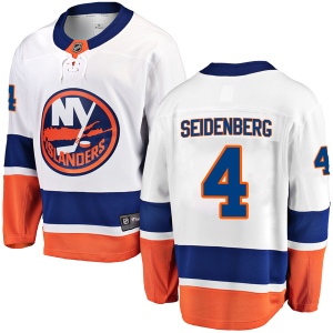 Men's Dennis Seidenberg New York Islanders Breakaway Away Jersey - White