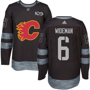 Men's Dennis Wideman Calgary Flames Authentic 1917-2017 100th Anniversary Jersey - Black