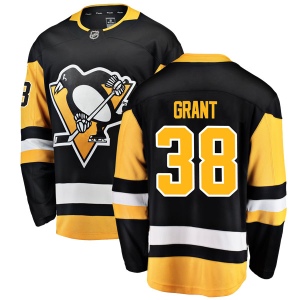 Men's Derek Grant Pittsburgh Penguins Breakaway Home Jersey - Black