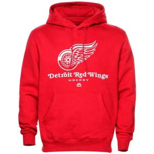 Men's Detroit Red Wings Critical Victory VIII Fleece Hoodie - Steel