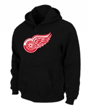 Men's Detroit Red Wings Pullover Hoodie - - Black