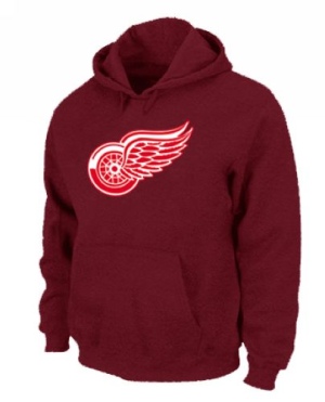 Men's Detroit Red Wings Pullover Hoodie - - Red