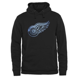 Men's Detroit Red Wings Rinkside Pond Hockey Pullover Hoodie - - - Black