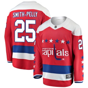 Men's Devante Smith-Pelly Washington Capitals Breakaway Alternate Jersey - Red