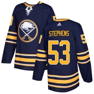 Men's Devante Stephens Buffalo Sabres Authentic Home Jersey - Navy