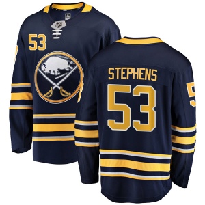 Men's Devante Stephens Buffalo Sabres Breakaway Home Jersey - Navy Blue