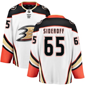 Men's Deven Sideroff Anaheim Ducks Authentic Away Jersey - White