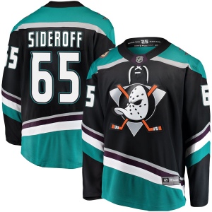 Men's Deven Sideroff Anaheim Ducks Breakaway Alternate Jersey - Black