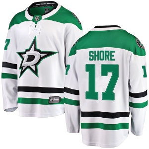 Men's Devin Shore Dallas Stars Breakaway Away Jersey - White