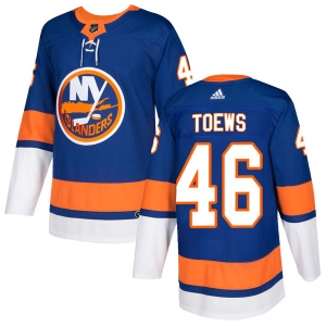 Men's Devon Toews New York Islanders Authentic Home Jersey - Royal