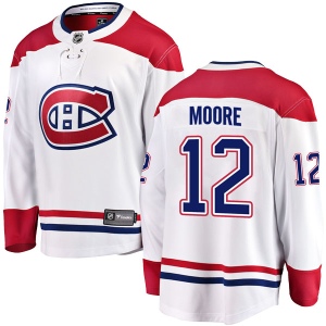 Men's Dickie Moore Montreal Canadiens Breakaway Away Jersey - White