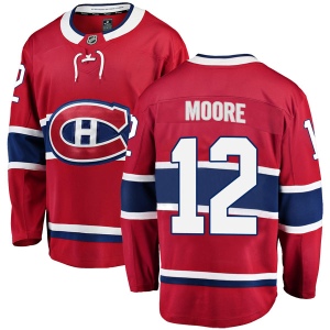 Men's Dickie Moore Montreal Canadiens Breakaway Home Jersey - Red