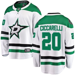 Men's Dino Ciccarelli Dallas Stars Breakaway Away Jersey - White