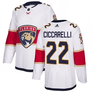 Men's Dino Ciccarelli Florida Panthers Authentic Away Jersey - White