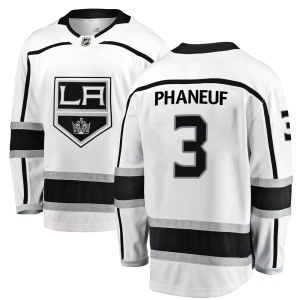 Men's Dion Phaneuf Los Angeles Kings Breakaway Away Jersey - White