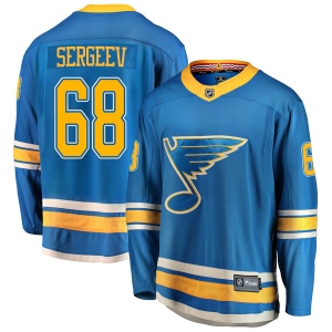 Men's Dmitrii Sergeev St. Louis Blues Breakaway Alternate Jersey - Blue