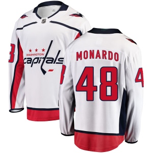 Men's Domenic Monardo Washington Capitals Breakaway Away Jersey - White