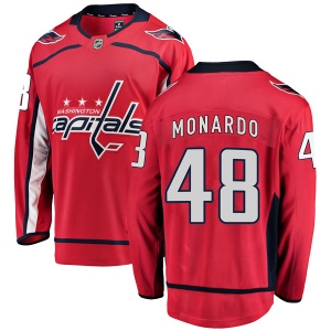 Men's Domenic Monardo Washington Capitals Breakaway Home Jersey - Red