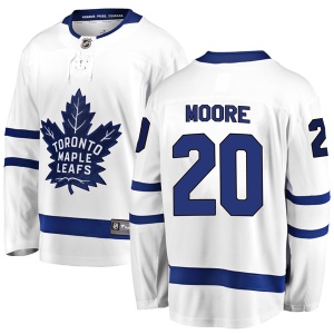 Men's Dominic Moore Toronto Maple Leafs Breakaway Away Jersey - White