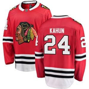 Men's Dominik Kahun Chicago Blackhawks Breakaway Home Jersey - Red