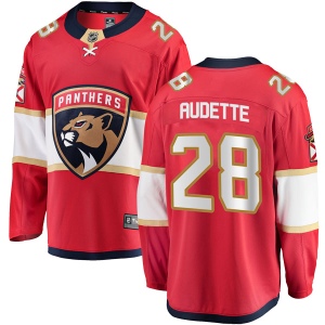 Men's Donald Audette Florida Panthers Breakaway Home Jersey - Red