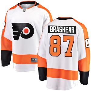 Men's Donald Brashear Philadelphia Flyers Breakaway Away Jersey - White