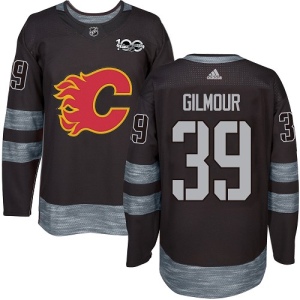 Men's Doug Gilmour Calgary Flames Authentic 1917-2017 100th Anniversary Jersey - Black