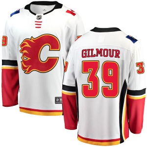 Men's Doug Gilmour Calgary Flames Breakaway Away Jersey - White