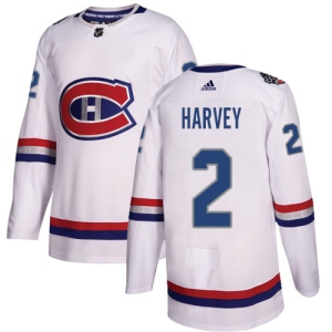 Men's Doug Harvey Montreal Canadiens Authentic 2017 100 Classic Jersey - White