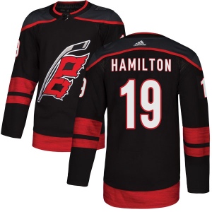 Men's Dougie Hamilton Carolina Hurricanes Authentic Alternate Jersey - Black