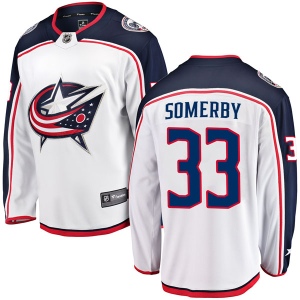 Men's Doyle Somerby Columbus Blue Jackets Breakaway Away Jersey - White