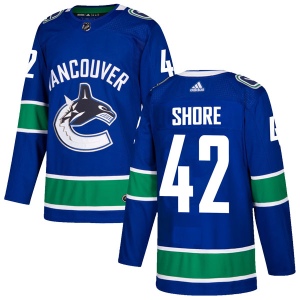 Men's Drew Shore Vancouver Canucks Authentic Home Jersey - Blue