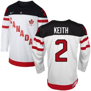 Men's Duncan Keith Team Canada Premier 100th Anniversary Olympic Hockey Jersey - White