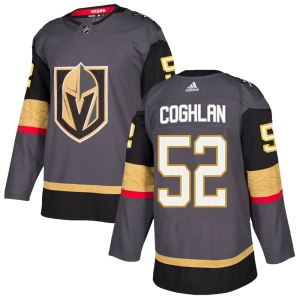 Men's Dylan Coghlan Vegas Golden Knights Authentic Gray Home Jersey - Gold