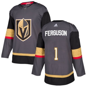 Men's Dylan Ferguson Vegas Golden Knights Authentic Gray Home Jersey - Gold