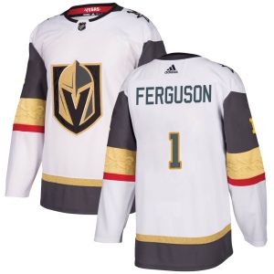 Men's Dylan Ferguson Vegas Golden Knights Authentic White Away Jersey - Gold