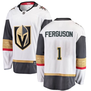 Men's Dylan Ferguson Vegas Golden Knights Breakaway White Away Jersey - Gold