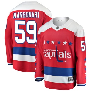 Men's Dylan Margonari Washington Capitals Breakaway Alternate Jersey - Red