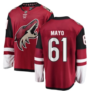 Men's Dysin Mayo Arizona Coyotes Authentic Home Jersey - Red