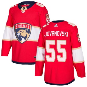 Men's Ed Jovanovski Florida Panthers Authentic Home Jersey - Red